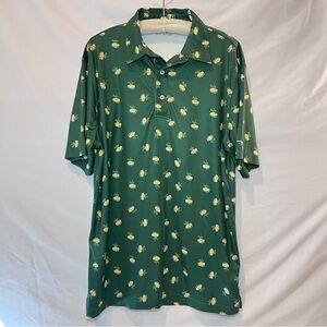 Backspin Cheese Please Polo (hunter green) size Large